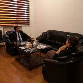 Avrasiya Yazarlar Birliyinin baş direktoru Yaqub Öməroğlu Tərcümə Mərkəzində