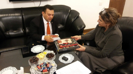 Návštěva Centra překladu oficiálního představitele velvyslanectví Turecka