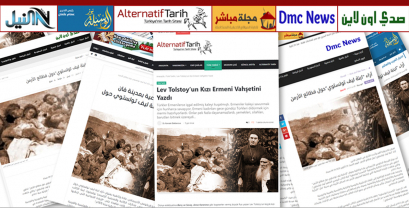 El artículo “La hija de Lev Tolstói sobre las atrocidades armenias” está disponible en los medios extranjeros