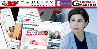 Afaq Məsudun “Acın acımızdır, Türkiyə” essesi Türkiyə portallarında