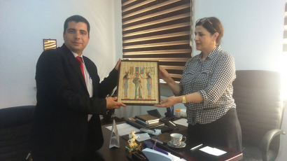 Состоялась встреча между руководителямиПереводческого Центра Азербайджана и Центра Культуры Египта
