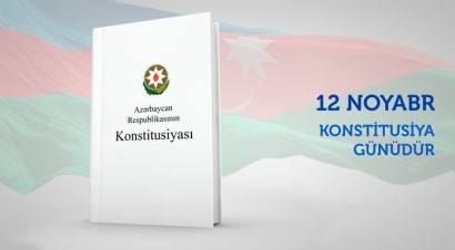 12 noyabr – Azərbaycan Respublikasının Konstitusiya Günüdür